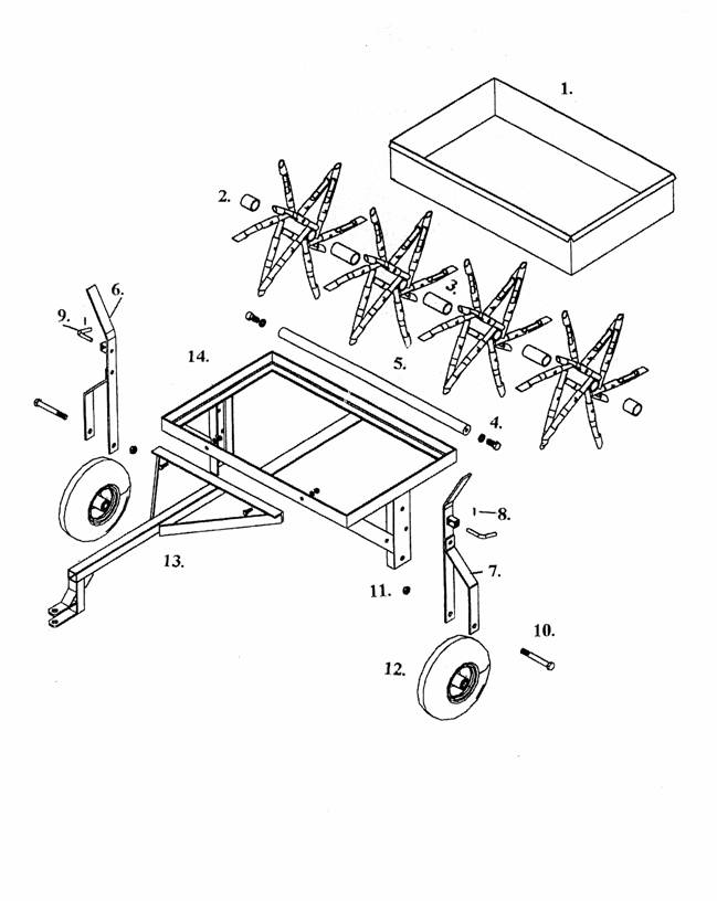 Core Plug Aerator Drawing